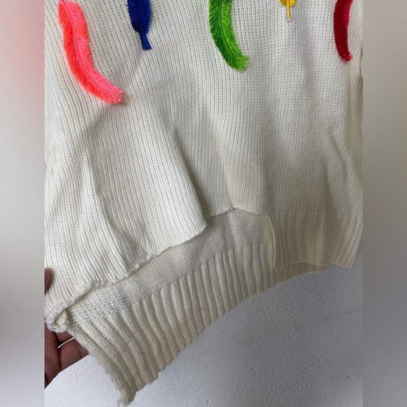 trendy knit cropped sweater - Picture 3 of 5